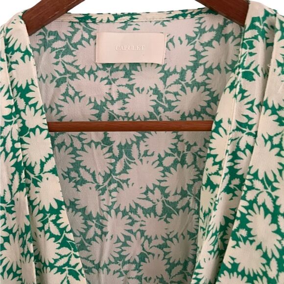 Revolve Capulet Bodysuit Daria Green Apple Floral Size small - Picture 7 of 9